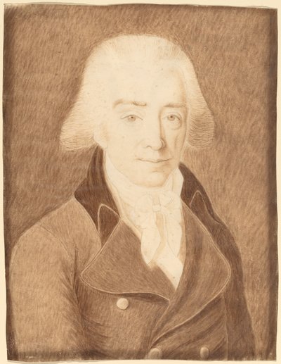 Hombre con Gran Abrigo de American 18th Century or Possibly Joseph Badger
