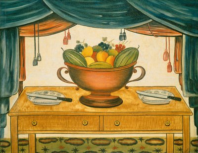 Cuenco de Frutas de American 19th Century