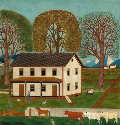Casa de campo en el valle de Mahantango de American 19th Century
