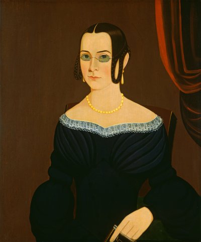 Dama con gafas de American 19th Century