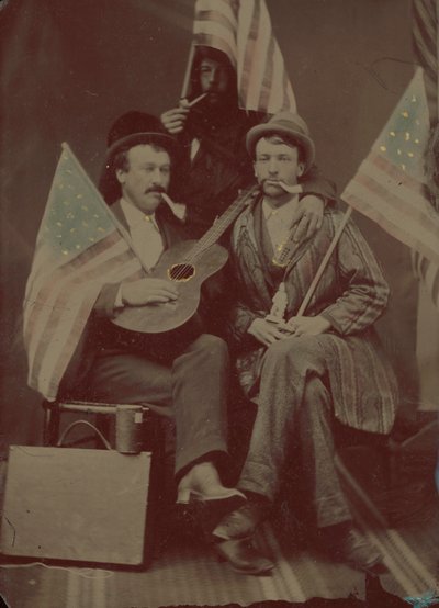 Retrato de tres hombres de American 19th Century