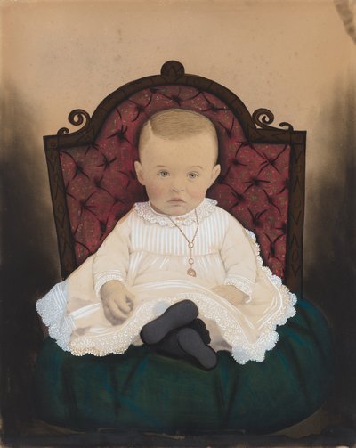 Retrato de un bebé de American 19th Century