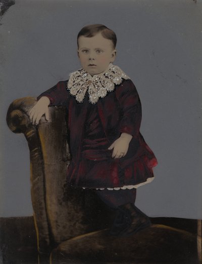 Retrato de un niño de American 19th Century