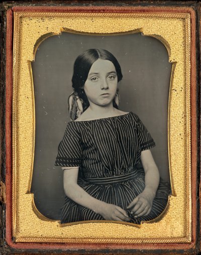Retrato de una niña de American 19th Century