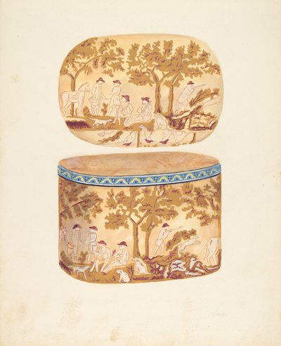Caja de sombreros de American 20th Century