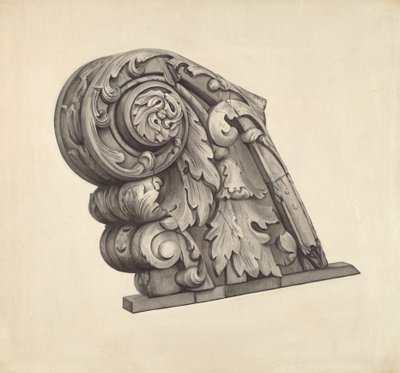 Cabeza de Proa de la Fragata "Sabine" de American 20th Century