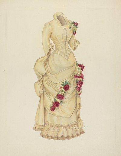Vestido con Polizón de American 20th Century