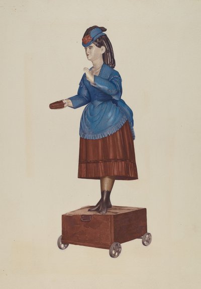 Figura de tienda de cigarros de American 20th Century