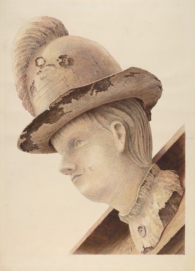 Figura de proa del bergantín "Haroldine" de American 20th Century