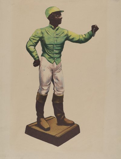 Poste de enganche de jockey de American 20th Century