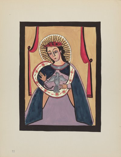 Placa 11: Anunciación: De la Cartera "Diseños Coloniales Españoles de Nuevo México" de American 20th Century