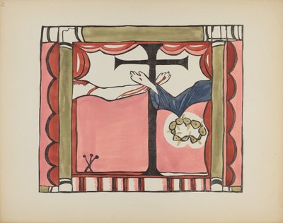 Placa 14: Retablo Principal, Chimayo: Del Portafolio "Diseños Coloniales Españoles de Nuevo México" de American 20th Century