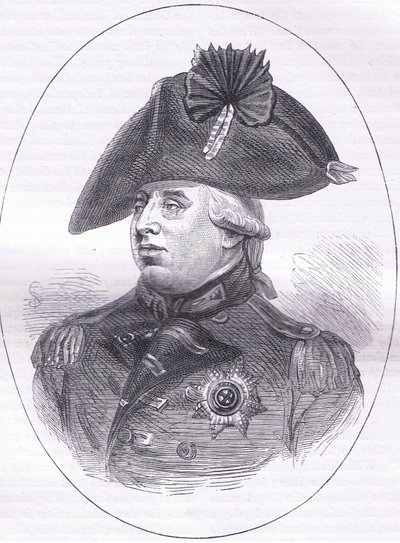 Rey Jorge III, ilustración de la Historia de los Estados Unidos de Cassell publicada por Cassell, Petter & Galpin, c.1900 (litografía) de American English school