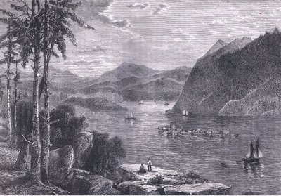 Las Tierras Altas del Hudson, ilustración de la Historia de los Estados Unidos de Cassell, publicada por Cassell, Petter & Galpin, c.1900 de American English school