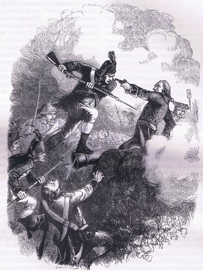 El asalto a Stony Point, ilustración de la Historia de los Estados Unidos de Cassell publicada por Cassell, Petter & Galpin, c.1900 (litografía) de American English school