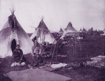 Un campamento de indios Sioux, Dakota de American Photographer (after)