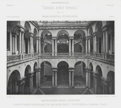 Escalera del Patio en el Palazzo Dell