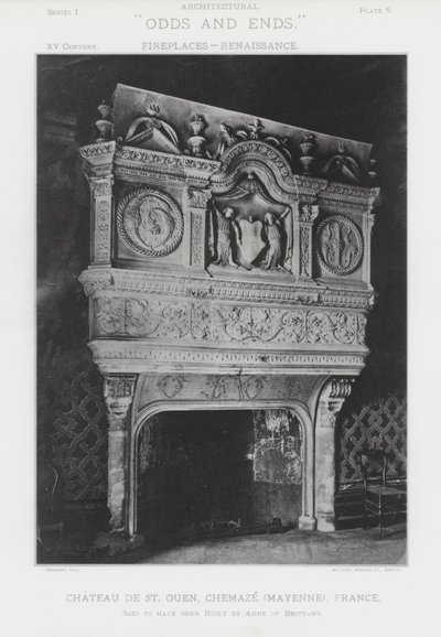 Chimenea: Chateau De St Ouen, Chemaze, Mayenne, Francia de American Photographer (after)