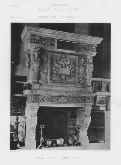 Chimenea: Palacio Ducal, Nancy, Francia de American Photographer (after)