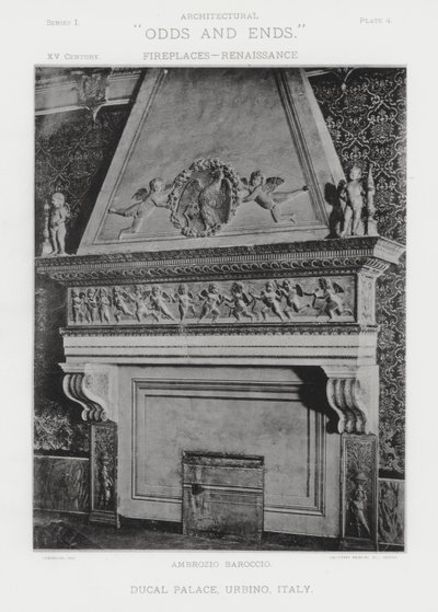 Chimenea: Palacio Ducal, Urbino, Italia de American Photographer (after)