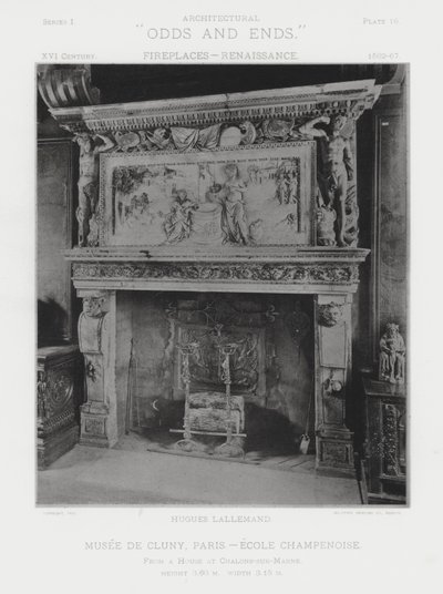 Chimenea: Museo de Cluny, París, Escuela Champenoise de American Photographer (after)