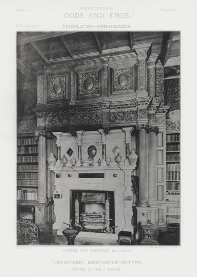 Chimenea: "Pendower," Newcastle-on-Tyne de American Photographer (after)