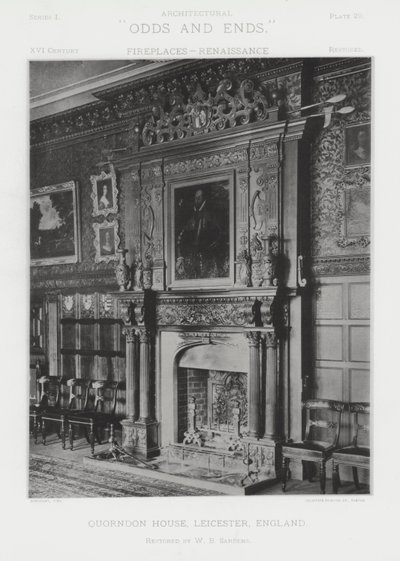 Chimenea: Quorndon House, Leicester, Inglaterra de American Photographer (after)