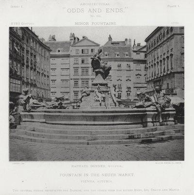 Fuente en el Neuer Markt, Viena, Austria de American Photographer (after)