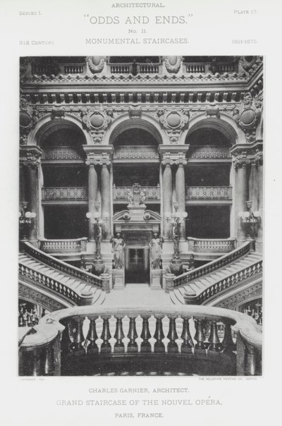 Gran Escalera de la Ópera Nueva, París, Francia de American Photographer (after)