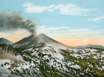 Monte Lassen en erupción de American Photographer (after)