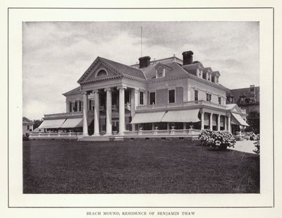 Newport, Rhode Island: Beach Mound, Residencia de Benjamin Thaw de American Photographer (after)