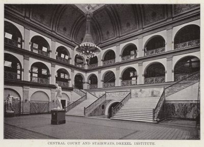 Filadelfia: Corte Central y Escaleras, Instituto Drexel de American Photographer (after)