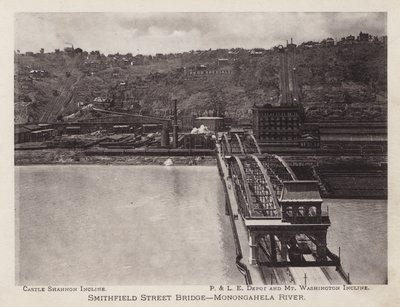 Pittsburgh: Puente de la calle Smithfield, río Monongahela de American Photographer (after)