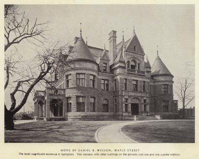 Springfield, Massachusetts: Casa de Daniel B Wesson, Maple Street de American Photographer (after)