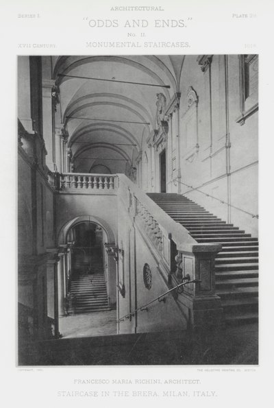 Escalera en la Brera, Milán, Italia de American Photographer (after)