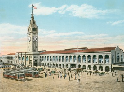 El Edificio del Ferry, al pie de Market Street, San Francisco, California de American Photographer (after)