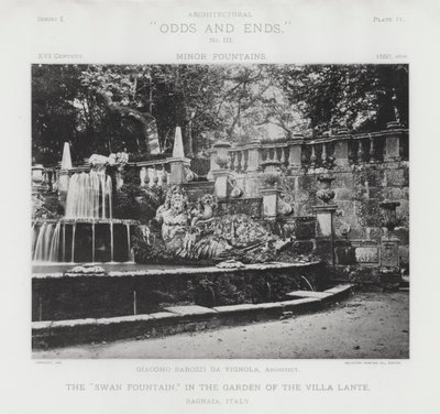La "Fuente del Cisne," en el Jardín de la Villa Lante, Bagnaia, Italia de American Photographer (after)