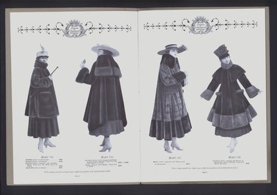Doble página de The Theater of Fur Fashion de American Photographer (after)