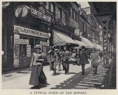 Una escena típica en el Bowery de American Photographer