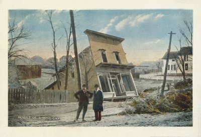 Minería del carbón en Estados Unidos: Resultado del derrumbe de una mina (foto en color) de American Photographer