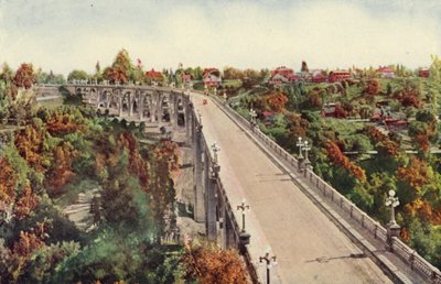 Puente de Arroyo Seco, Pasadena (foto en color) de American Photographer