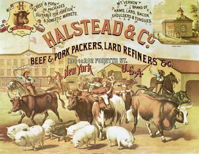 Empacadores de Carne de Res y Cerdo, c.1880 de American Photographer