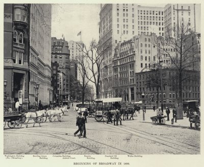 Inicio de Broadway en 1899 de American Photographer