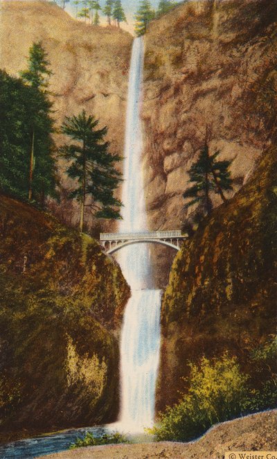 Puente Benson en las cataratas Multnomah (foto en color) de American Photographer