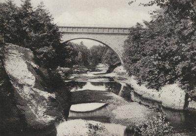 Boston: Echo Bridge, Newton Upper Falls, Newton (foto en blanco y negro) de American Photographer