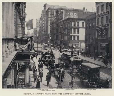 Broadway, mirando al norte desde el Broadway Central Hotel de American Photographer
