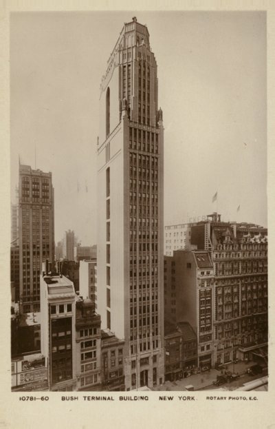 Bush Terminal Building, Nueva York, EE.UU. (fotografía en blanco y negro) de American Photographer