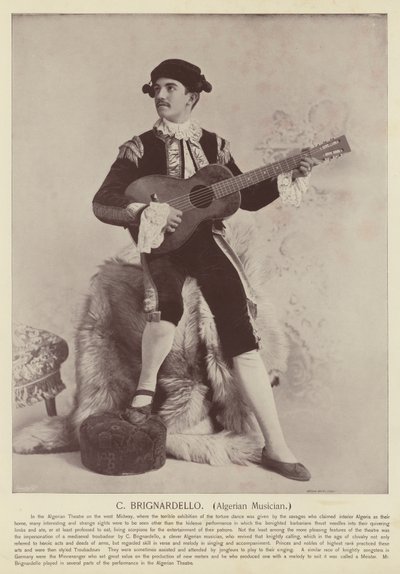 C Brignardello, músico argelino de American Photographer