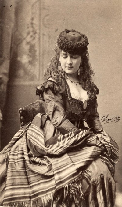 Tarjeta de gabinete del actor Adah Isaacs Menken de American Photographer