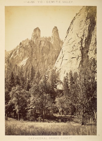 Agujas de la catedral, valle de Yosemite de American Photographer
